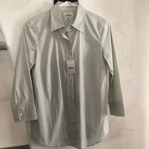 J Crew 3/4 sleeve button down shirt